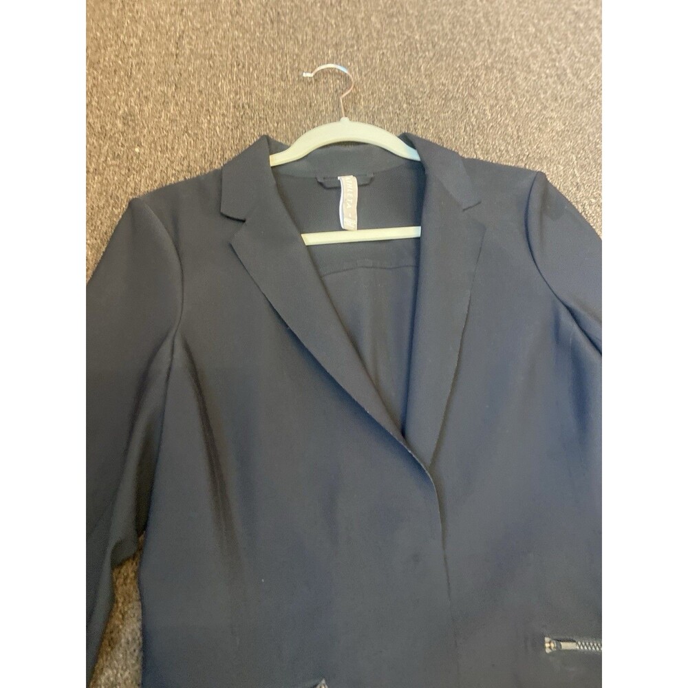 Athleta Womens Avenues Blazer Black Jacket One Snap Stretch 6 Seamless Soft - Picture 4 of 11